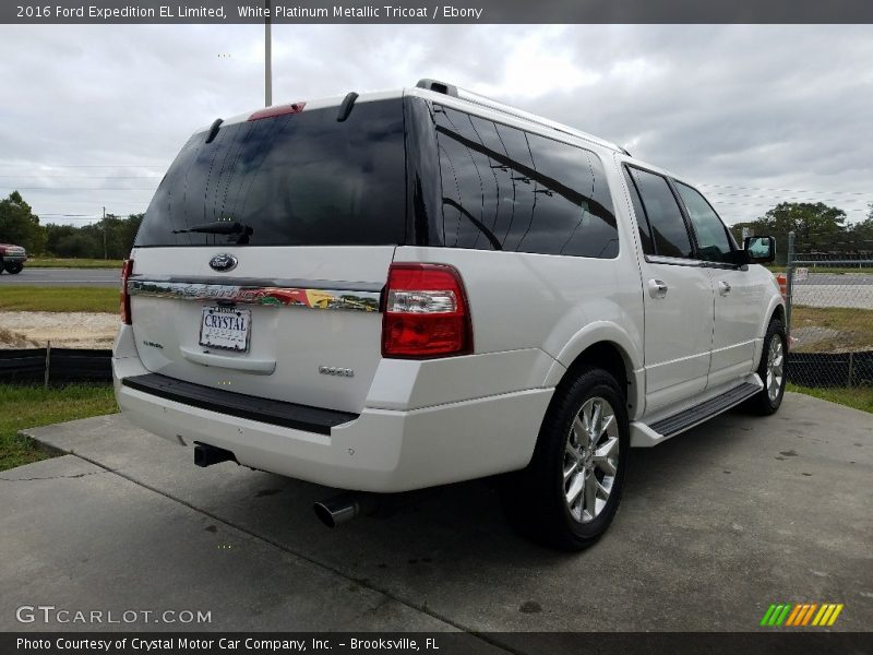 White Platinum Metallic Tricoat / Ebony 2016 Ford Expedition EL Limited