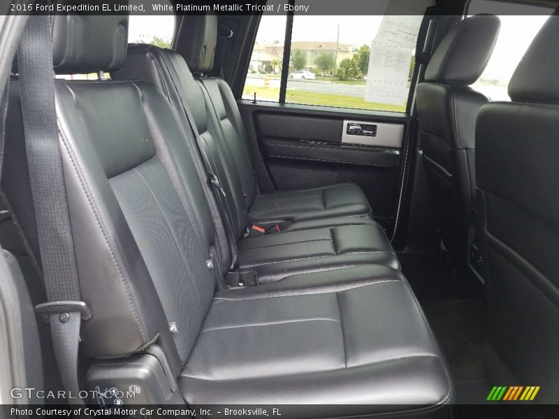 White Platinum Metallic Tricoat / Ebony 2016 Ford Expedition EL Limited