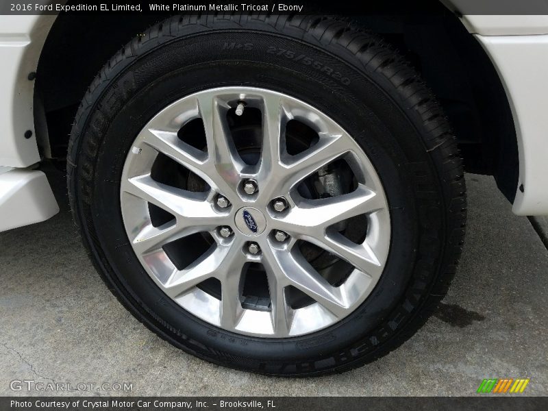 White Platinum Metallic Tricoat / Ebony 2016 Ford Expedition EL Limited