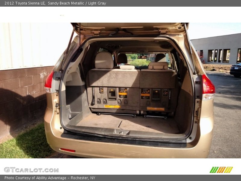 Sandy Beach Metallic / Light Gray 2012 Toyota Sienna LE