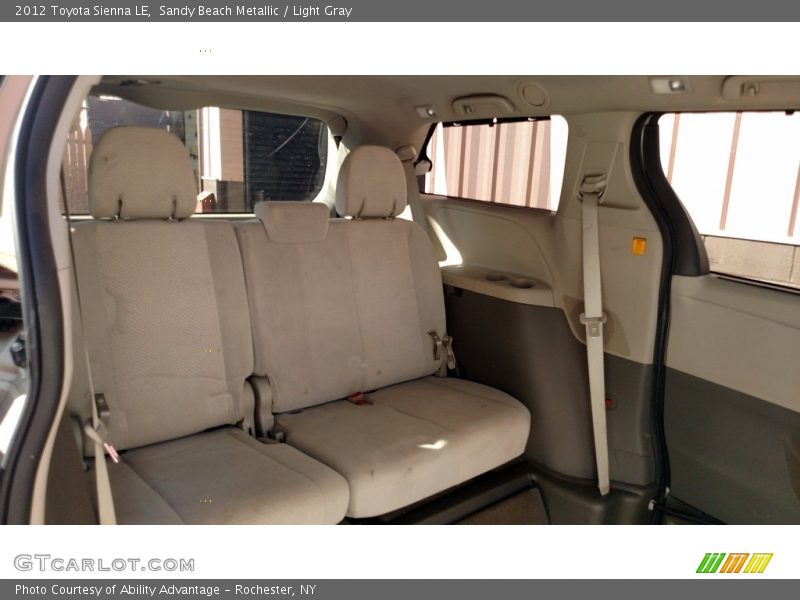 Sandy Beach Metallic / Light Gray 2012 Toyota Sienna LE