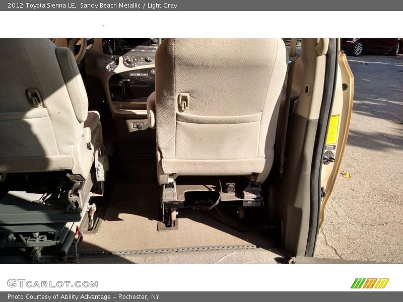 Sandy Beach Metallic / Light Gray 2012 Toyota Sienna LE