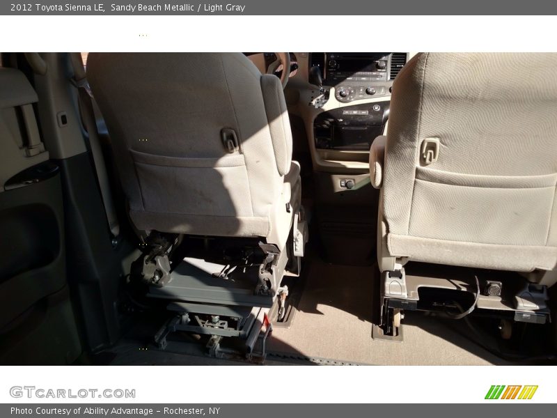 Sandy Beach Metallic / Light Gray 2012 Toyota Sienna LE