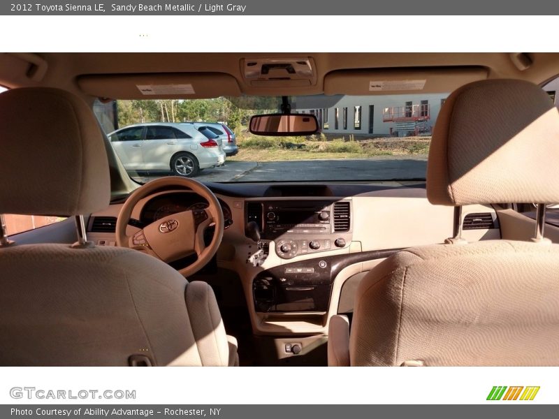 Sandy Beach Metallic / Light Gray 2012 Toyota Sienna LE