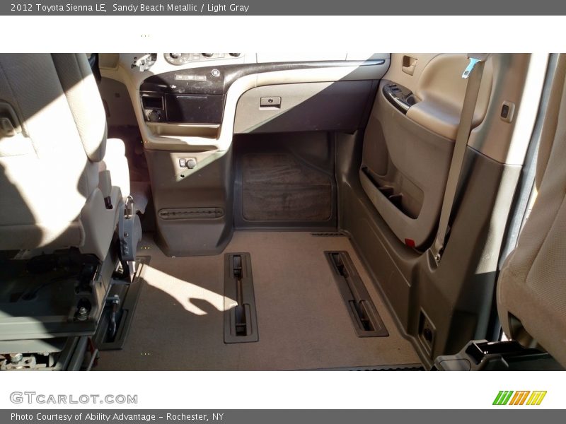 Sandy Beach Metallic / Light Gray 2012 Toyota Sienna LE