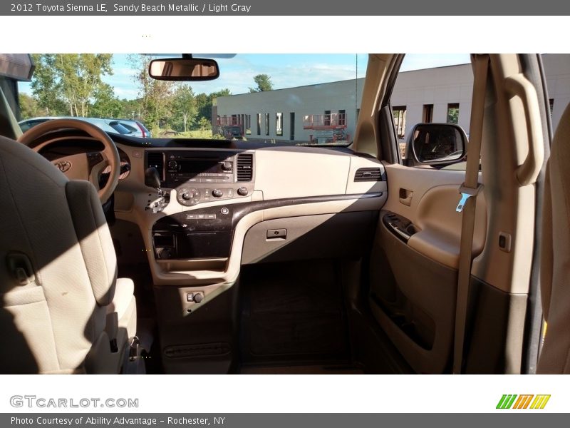 Sandy Beach Metallic / Light Gray 2012 Toyota Sienna LE
