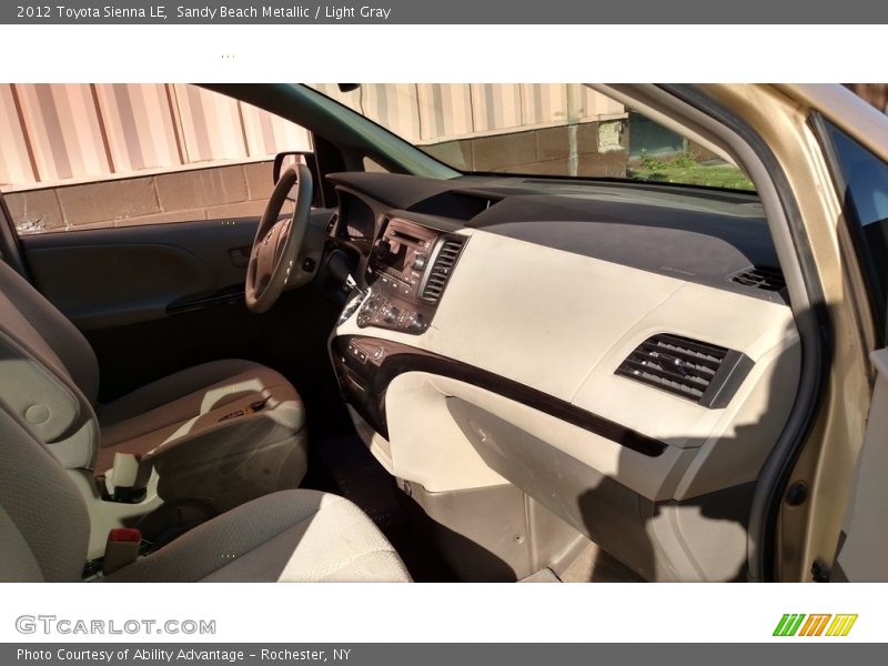 Sandy Beach Metallic / Light Gray 2012 Toyota Sienna LE
