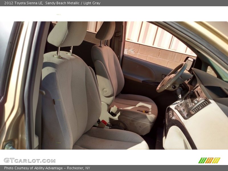 Sandy Beach Metallic / Light Gray 2012 Toyota Sienna LE