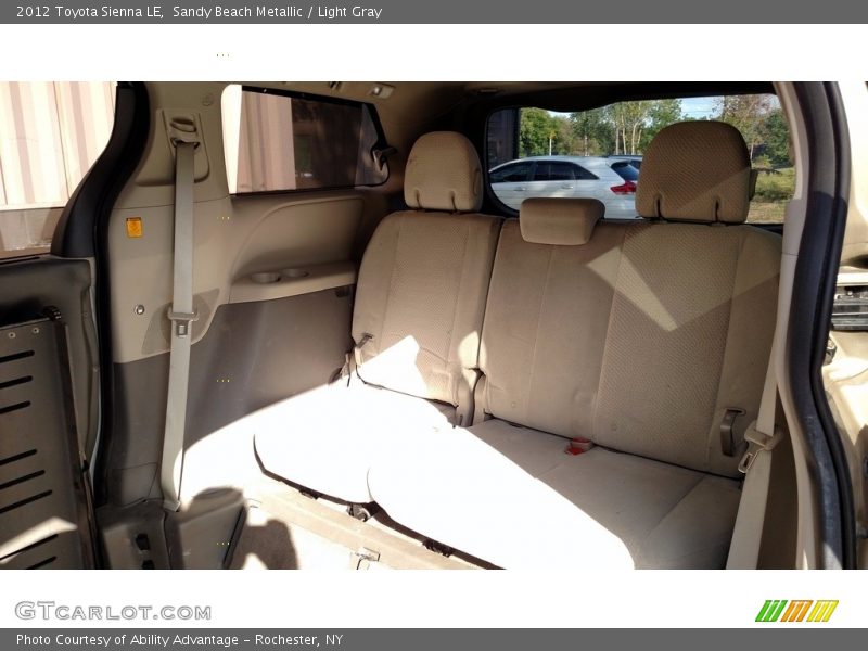 Sandy Beach Metallic / Light Gray 2012 Toyota Sienna LE
