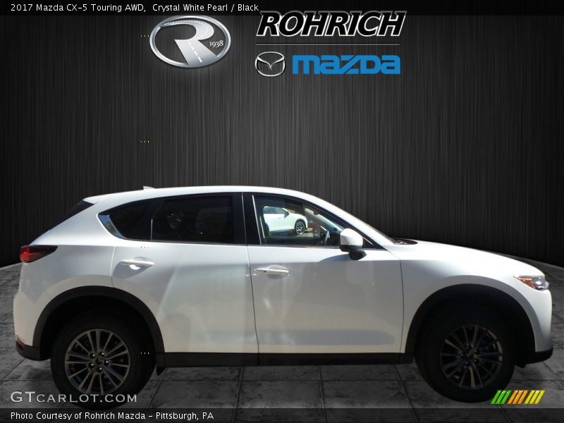 Crystal White Pearl / Black 2017 Mazda CX-5 Touring AWD