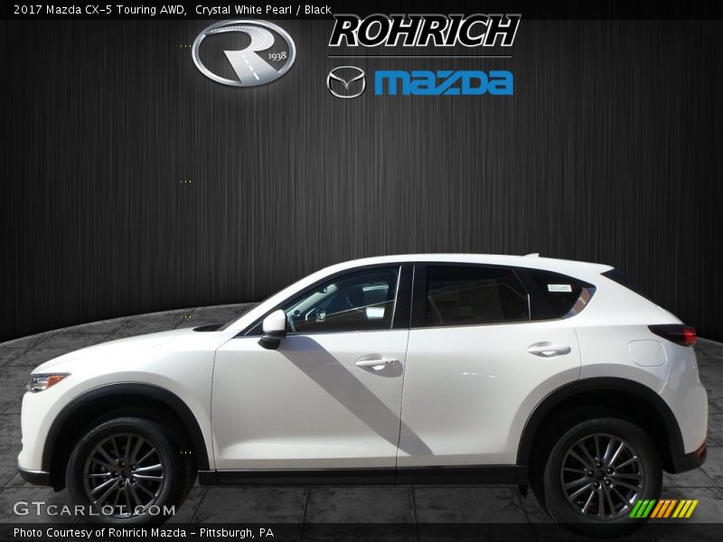 Crystal White Pearl / Black 2017 Mazda CX-5 Touring AWD