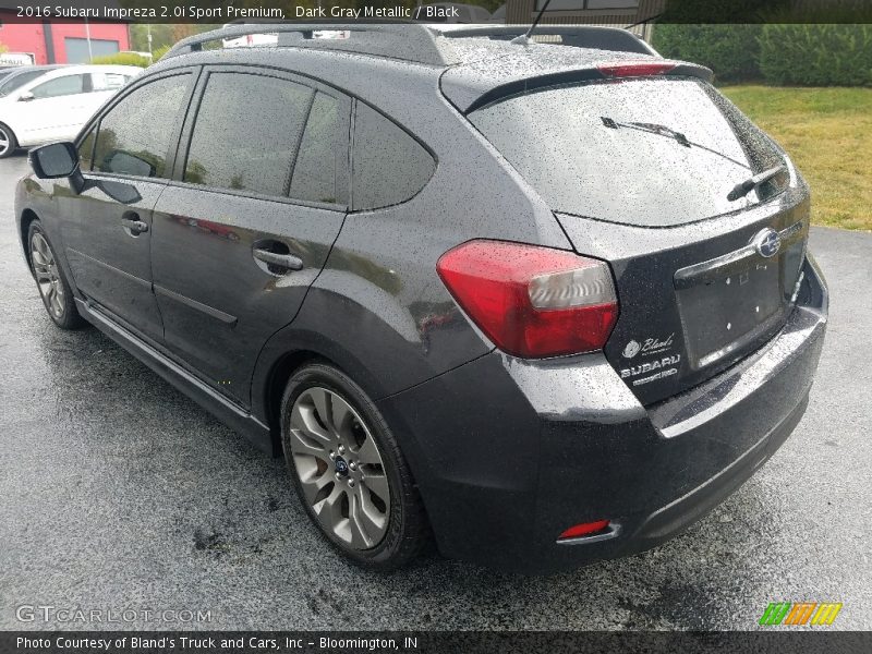 Dark Gray Metallic / Black 2016 Subaru Impreza 2.0i Sport Premium