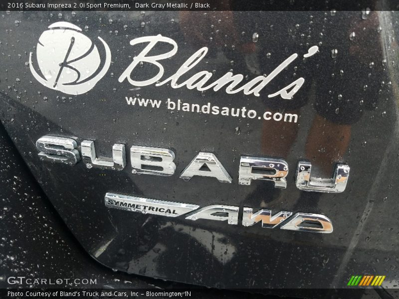 Dark Gray Metallic / Black 2016 Subaru Impreza 2.0i Sport Premium