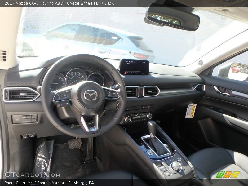 Crystal White Pearl / Black 2017 Mazda CX-5 Touring AWD