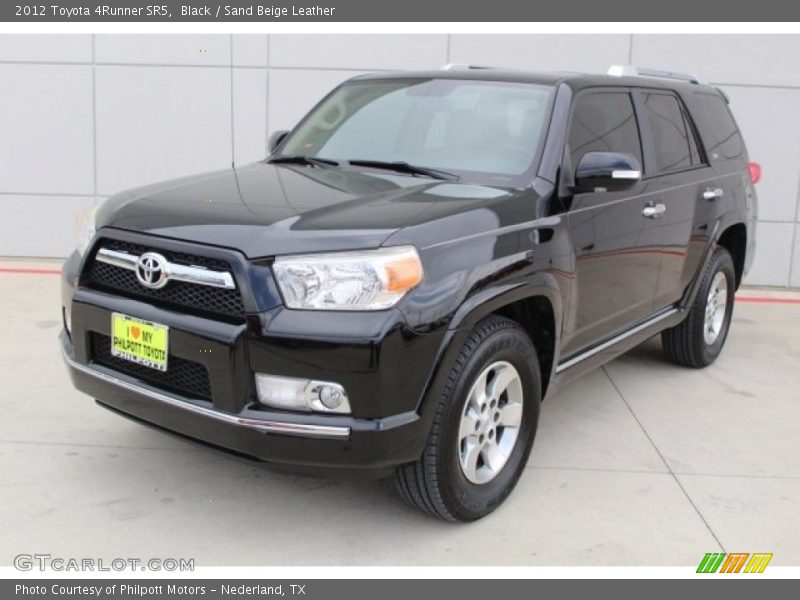 Black / Sand Beige Leather 2012 Toyota 4Runner SR5