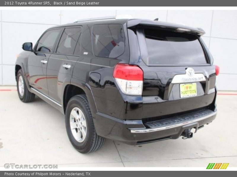 Black / Sand Beige Leather 2012 Toyota 4Runner SR5