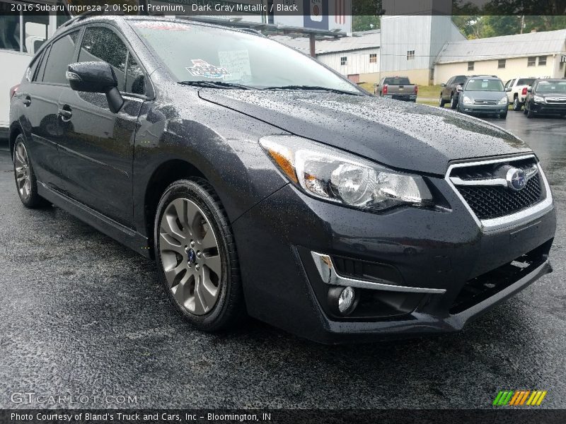 Dark Gray Metallic / Black 2016 Subaru Impreza 2.0i Sport Premium