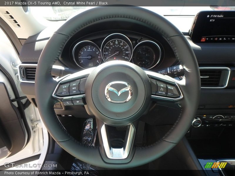 Crystal White Pearl / Black 2017 Mazda CX-5 Touring AWD