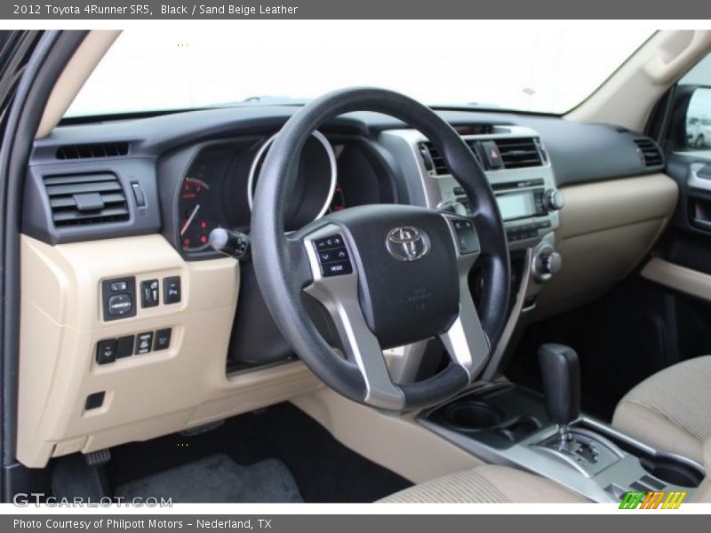 Black / Sand Beige Leather 2012 Toyota 4Runner SR5