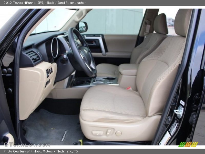 Black / Sand Beige Leather 2012 Toyota 4Runner SR5