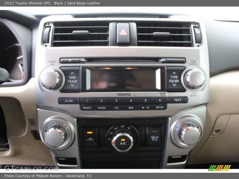 Black / Sand Beige Leather 2012 Toyota 4Runner SR5