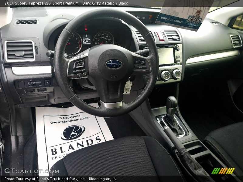 Dark Gray Metallic / Black 2016 Subaru Impreza 2.0i Sport Premium