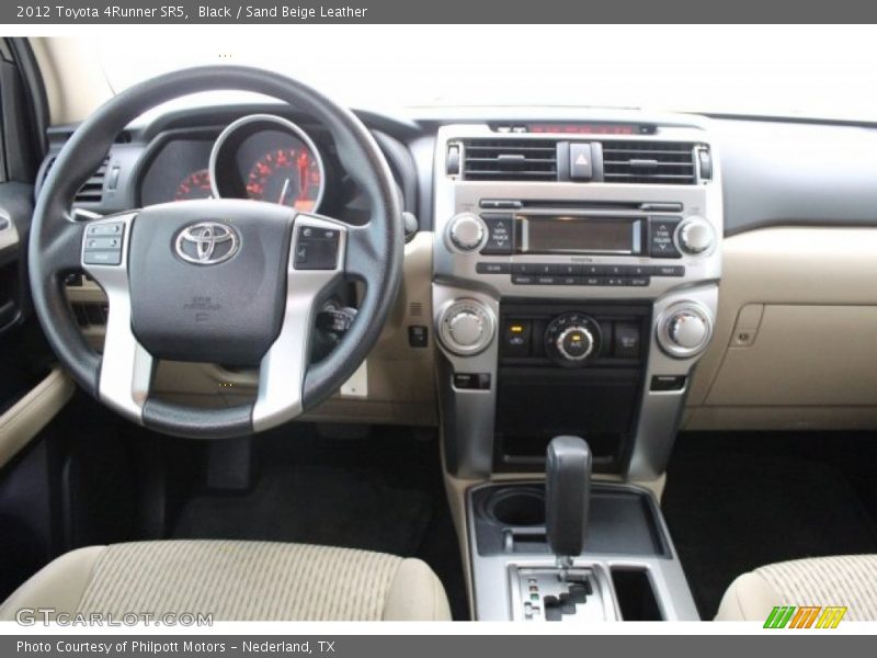 Black / Sand Beige Leather 2012 Toyota 4Runner SR5