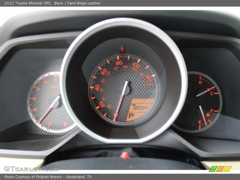 Black / Sand Beige Leather 2012 Toyota 4Runner SR5