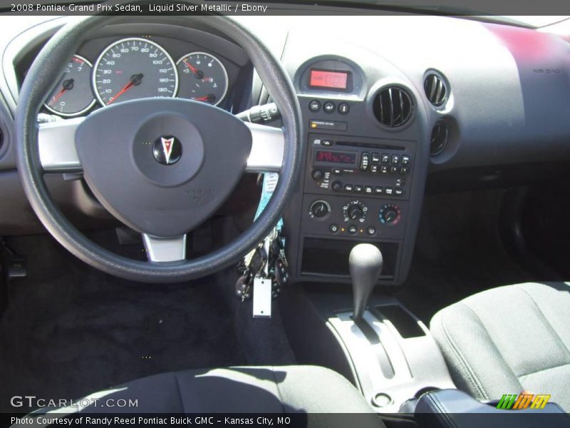 Liquid Silver Metallic / Ebony 2008 Pontiac Grand Prix Sedan