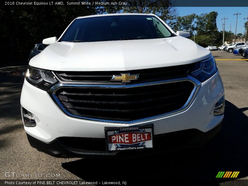 Summit White / Medium Ash Gray 2018 Chevrolet Equinox LT AWD