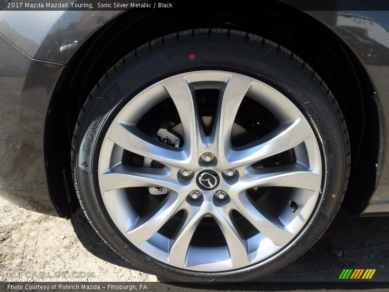 Sonic Silver Metallic / Black 2017 Mazda Mazda6 Touring
