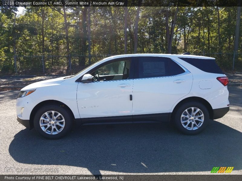 Summit White / Medium Ash Gray 2018 Chevrolet Equinox LT AWD