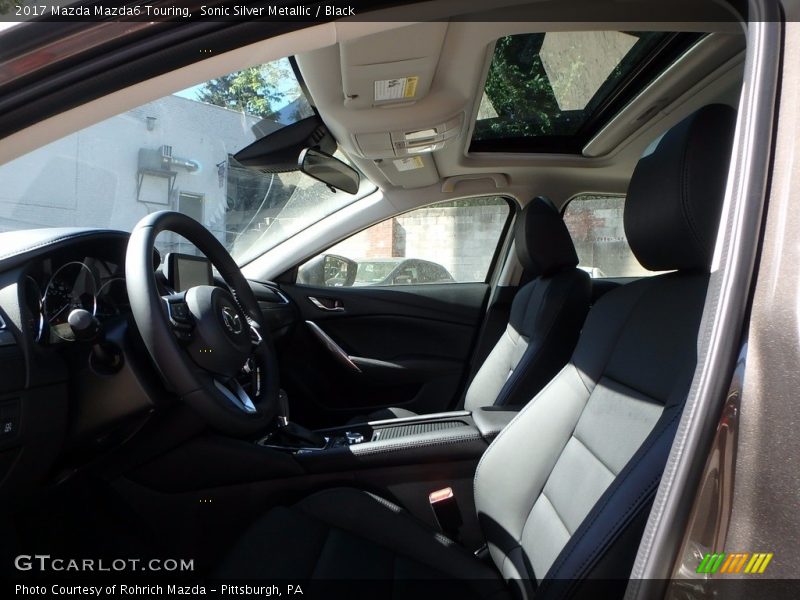 Sonic Silver Metallic / Black 2017 Mazda Mazda6 Touring