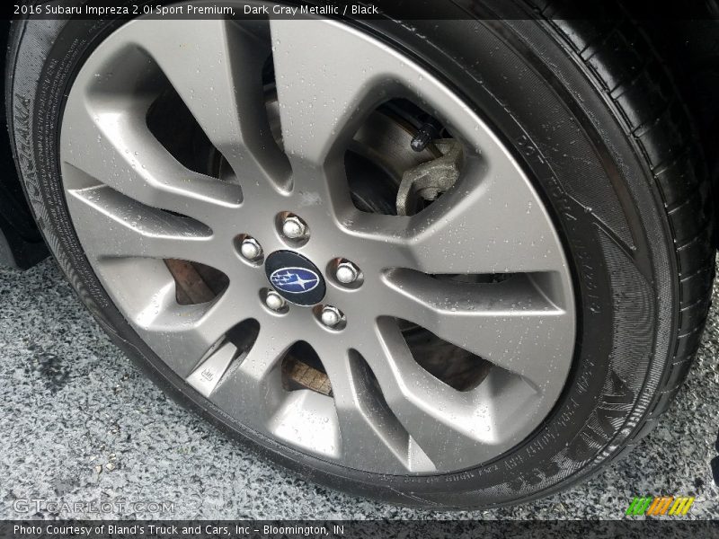 Dark Gray Metallic / Black 2016 Subaru Impreza 2.0i Sport Premium