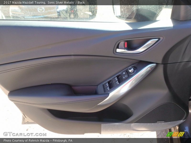 Sonic Silver Metallic / Black 2017 Mazda Mazda6 Touring