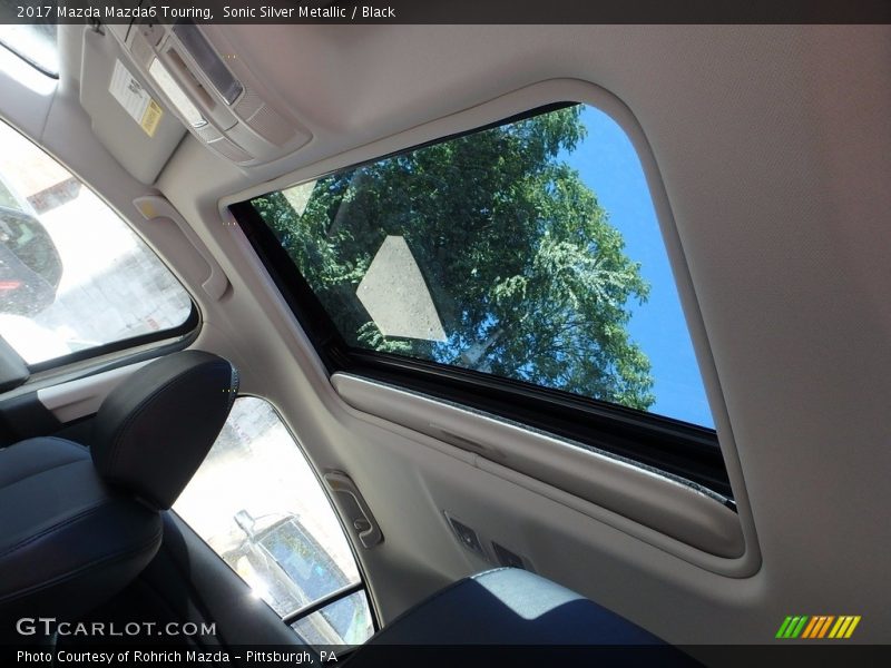 Sonic Silver Metallic / Black 2017 Mazda Mazda6 Touring