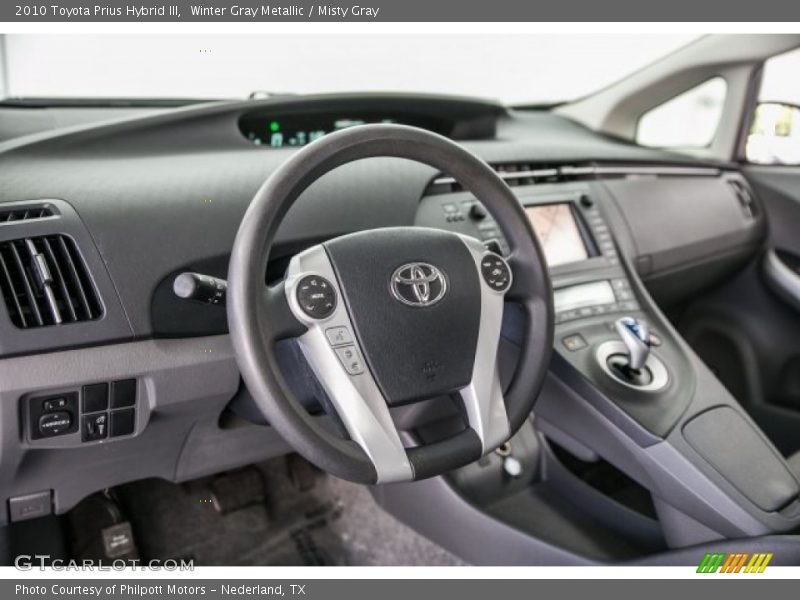 Winter Gray Metallic / Misty Gray 2010 Toyota Prius Hybrid III