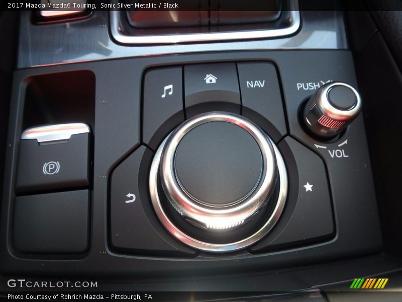 Sonic Silver Metallic / Black 2017 Mazda Mazda6 Touring