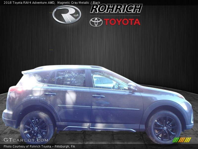 Magnetic Gray Metallic / Black 2018 Toyota RAV4 Adventure AWD