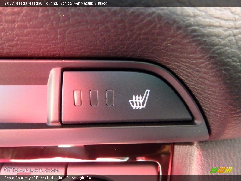 Sonic Silver Metallic / Black 2017 Mazda Mazda6 Touring