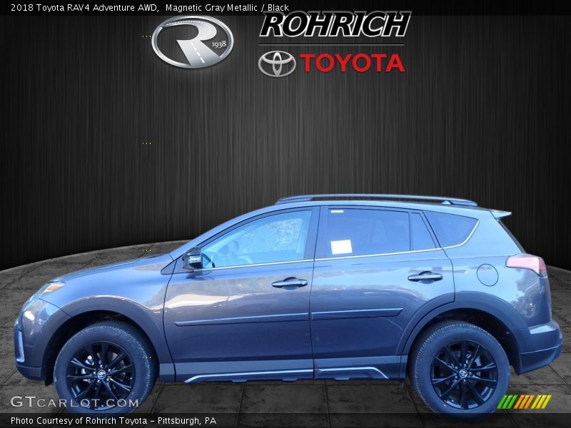 Magnetic Gray Metallic / Black 2018 Toyota RAV4 Adventure AWD