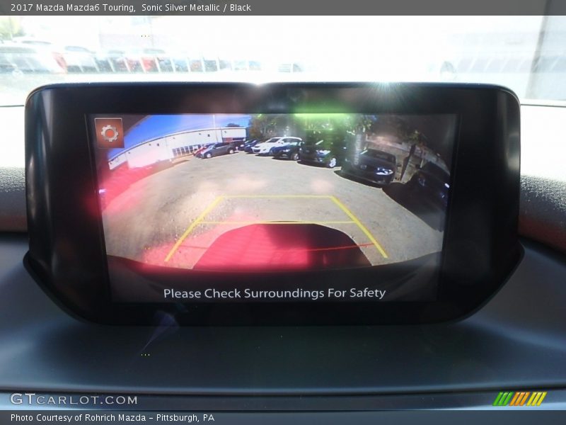 Sonic Silver Metallic / Black 2017 Mazda Mazda6 Touring