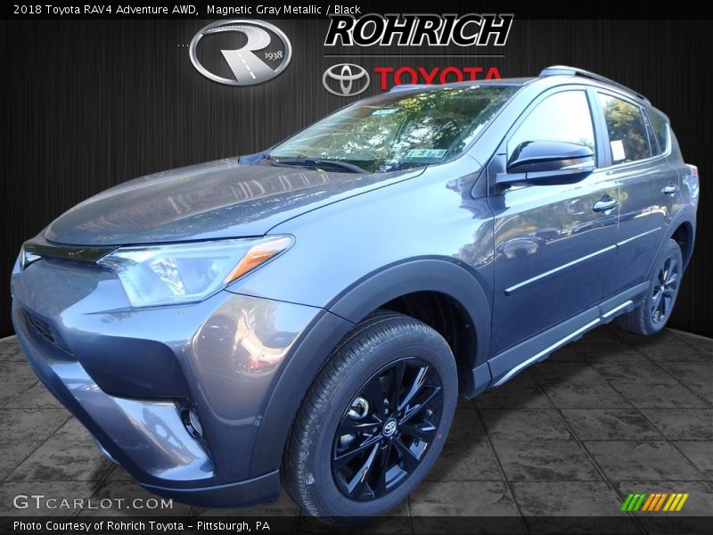 Magnetic Gray Metallic / Black 2018 Toyota RAV4 Adventure AWD