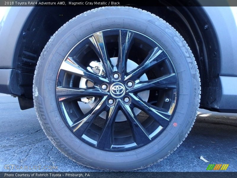 Magnetic Gray Metallic / Black 2018 Toyota RAV4 Adventure AWD