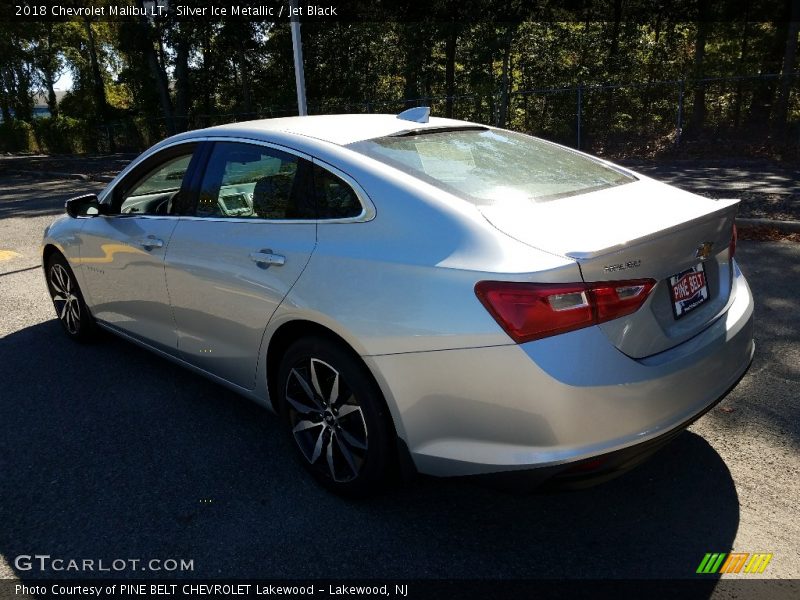 Silver Ice Metallic / Jet Black 2018 Chevrolet Malibu LT