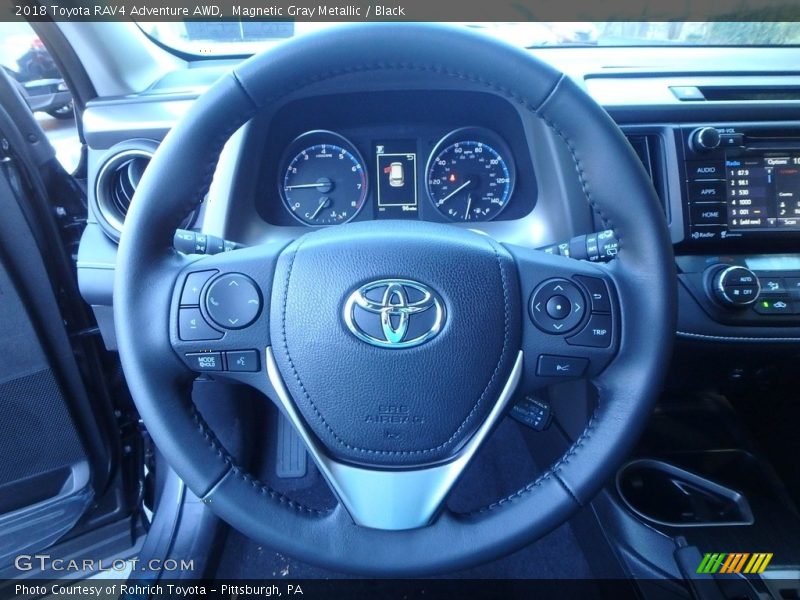 Magnetic Gray Metallic / Black 2018 Toyota RAV4 Adventure AWD