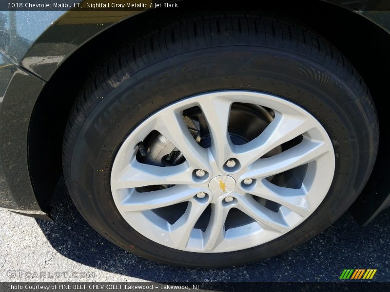Nightfall Gray Metallic / Jet Black 2018 Chevrolet Malibu LT
