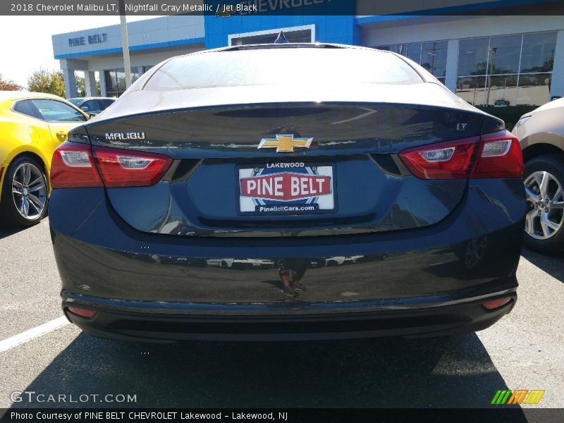 Nightfall Gray Metallic / Jet Black 2018 Chevrolet Malibu LT