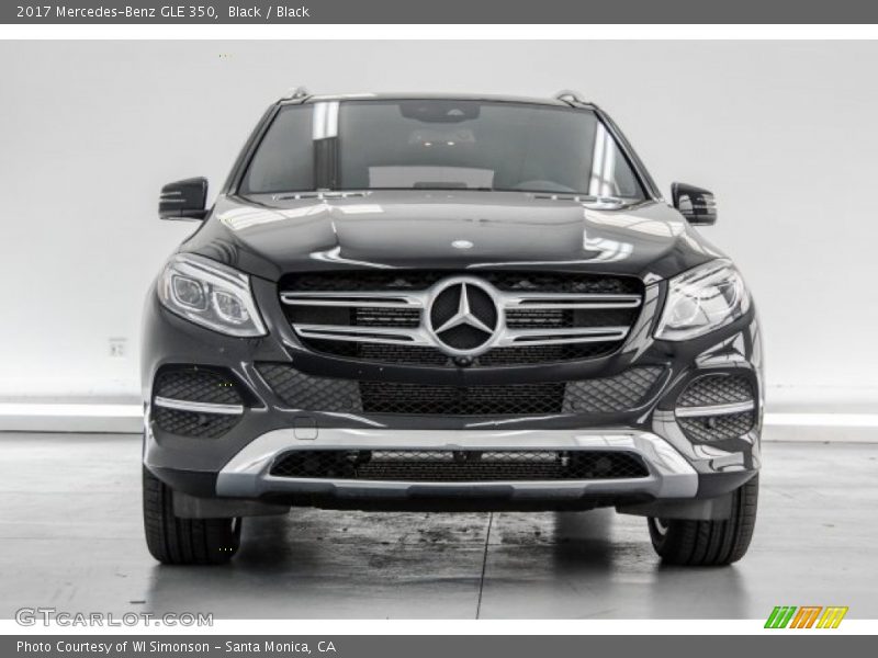 Black / Black 2017 Mercedes-Benz GLE 350