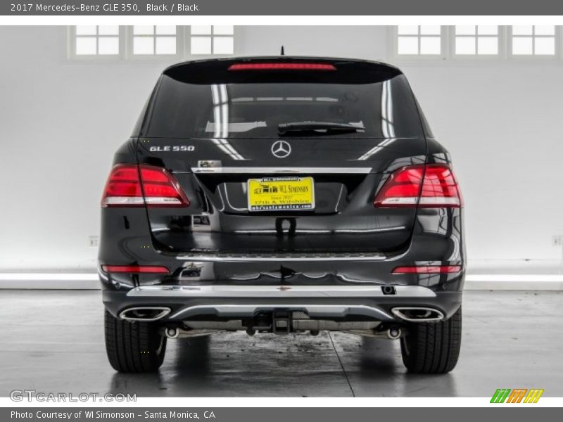 Black / Black 2017 Mercedes-Benz GLE 350